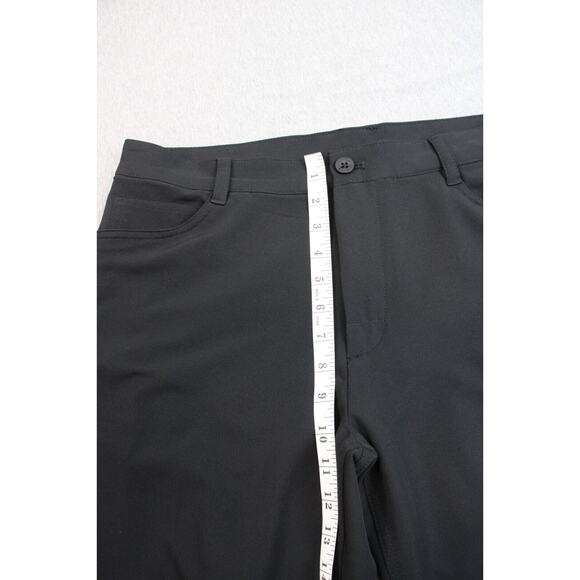 Izod Golf Pants Mens Size 34X34 Black Z Series Flat Front Mid Rise With Pockets - Picture 7 of 9